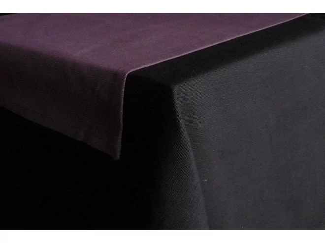 Papillon napperon coton 150x50cm auburn