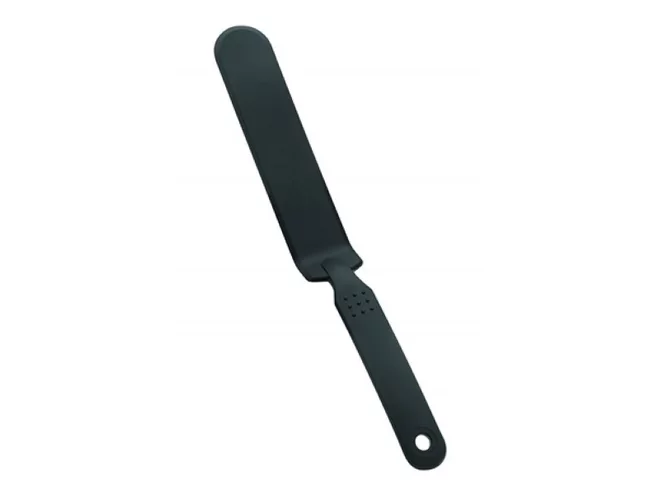 Black nylon long spatula 310x40mm max 210°C