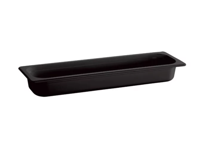 Melamine gastronormbak GN2/4 (530x162mm)-H65mm zwart