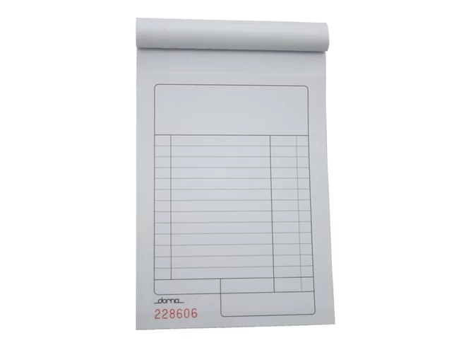 Rekeningboekje carbon 10st (50 vel) L100xB150mm