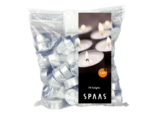 Spaas tealights 70pcs, 6hr