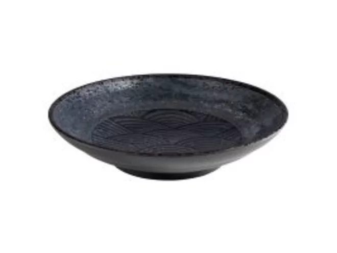 Dark Wave melamine deep plate Ø225-H50mm-750ml