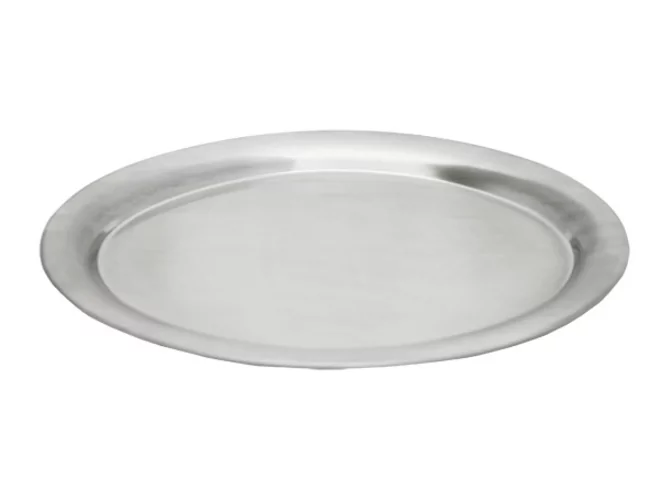 Plateau à café oval inox 18/10 - 285x220mm