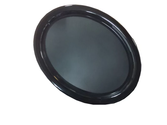 Melamine oval tray 285x215mm black