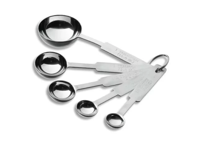 Set of 5 measuring cups s/s 18/10