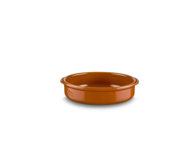 Keramiek Kom met greepjes bruin D170xH40mm 500ml