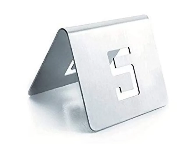 Table numbers s/s 55xH40mm - Set van nr. 1t/m12