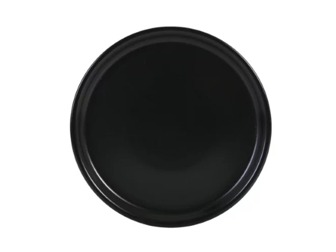 Vanilla plate satin black D320mm