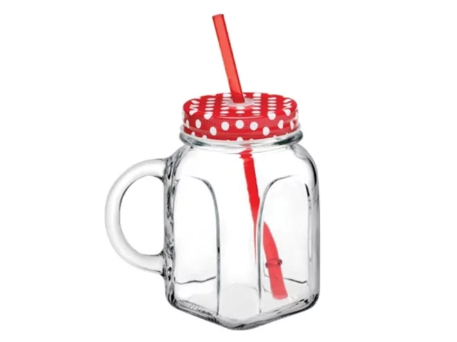 Handled jar smoothie/cocktail 450ml Ø67/103xH130mm