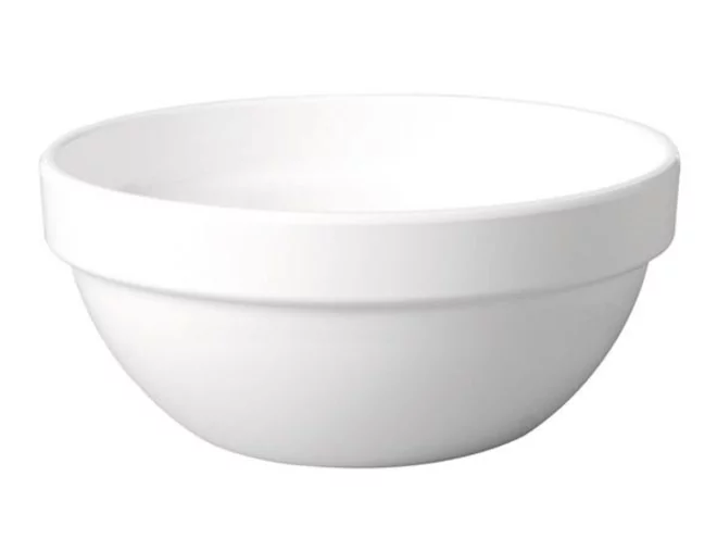 Melamine salad bowl white Ø140mm H65mm 500ml