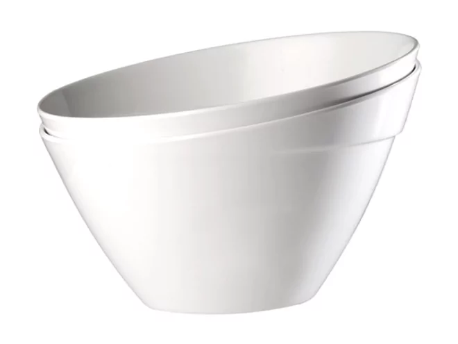 Balance slanted bowl melamine wit Ø300xH195mm