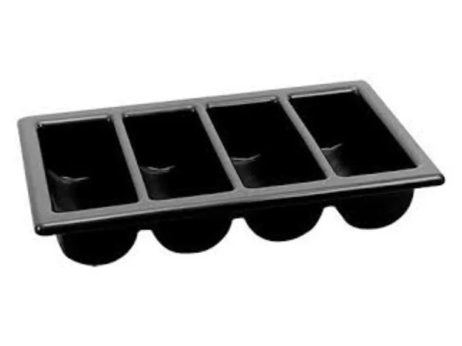 Ramasse-couverts noir gastronorme 530x325x100mm