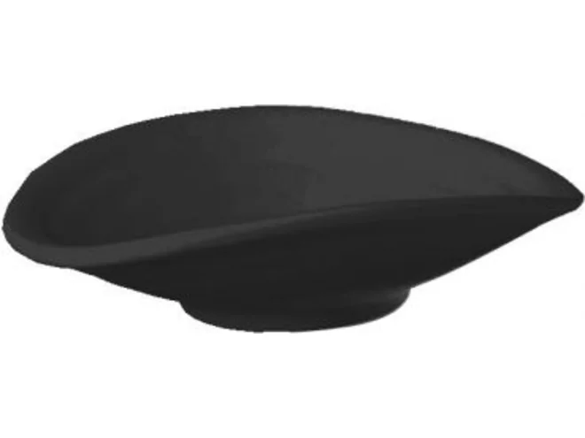 ZEN Melamine oval bowl 130x110mm-H35mm-100ml black