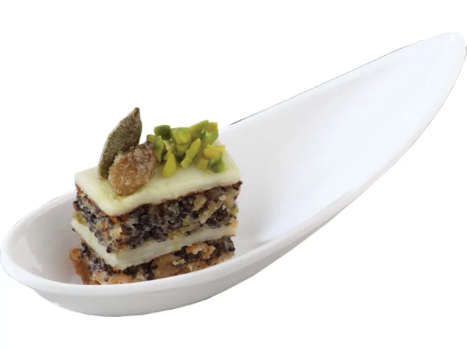 APART melamine cuillère à zakouski 110x43mm H40mm wit s/C