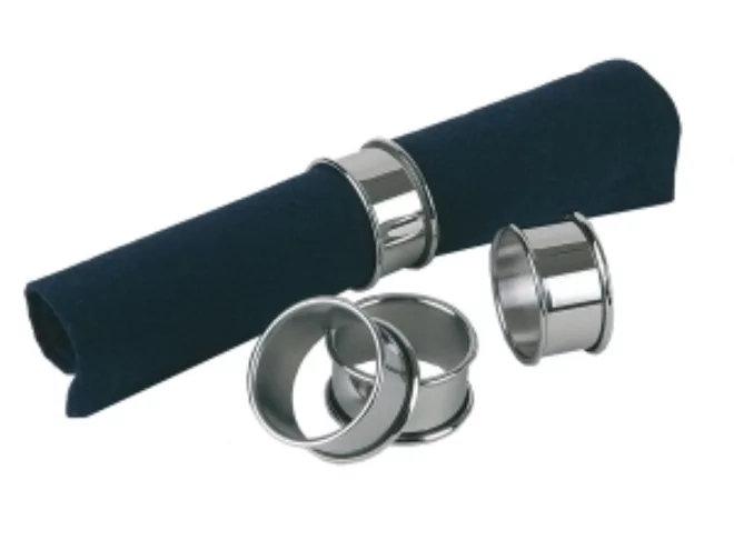 Napkinring stainless steel Ø47mm H25mm 4pc