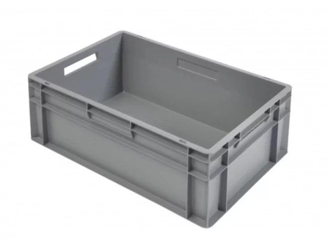 Bac empilable avec poignées ouvertes L600xB400xH240mm