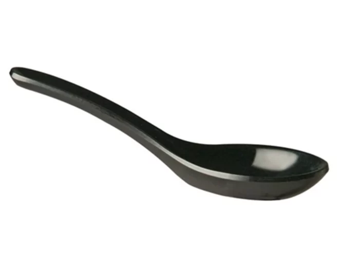 Melamin party spoon Hong Kong L130x45mm black