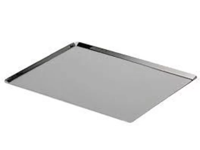 Oven sheet 18/0 600x400mm H10mm obliques edges