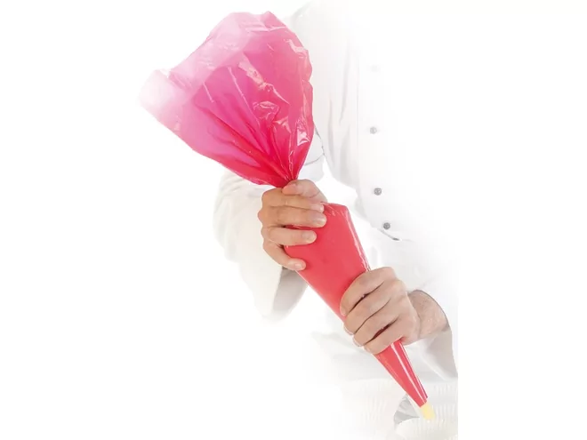 Pastry bag plastic Red hot L59x28cm 2.55ltr 74pc
