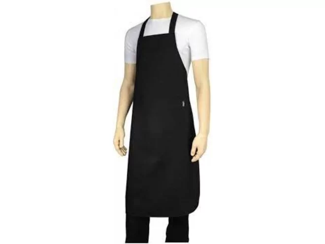 Gastropro tablier poly./coton L100cm 3 poches noir