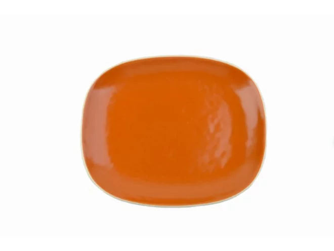 Edge Rust assiette rectangulaire L220xB180mm