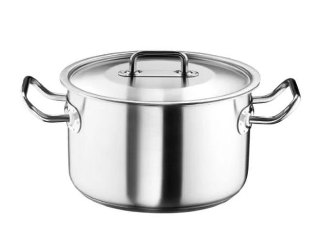 Casserole avec couvercle 18/10 D180xH105mm 2,4L