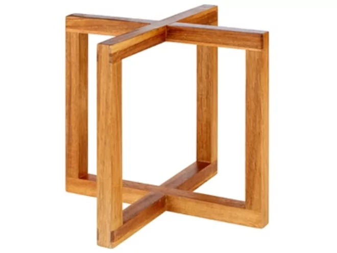 Buffet stand wood light brown 200x200xH175mm