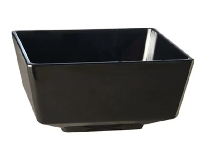 Melamine Float kommetje vierkant zwart 55x55xH30mm