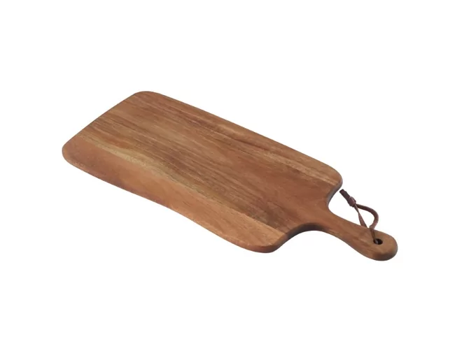 Planche de présentation acacia avec poignée L480xB200xH13mm