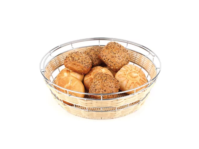 Bread basket poly-rattan Ø400mm H125mm