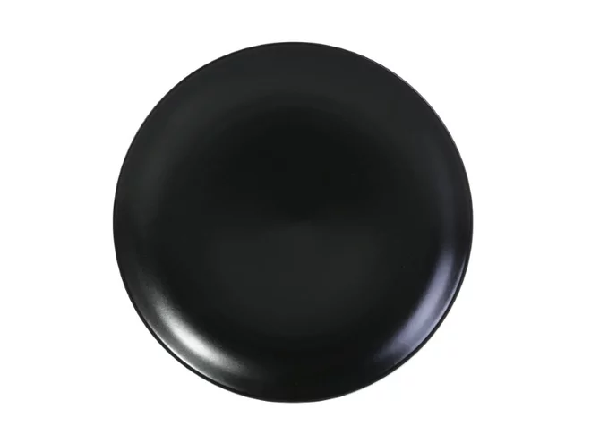 Hotel coupe plate satin black D210mm