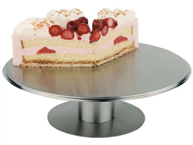 Cake stand s/s satin finished 31cm