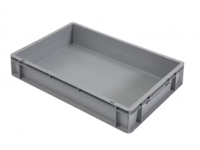 Bac empilable avec poignées fermées L600xB400xH120mm