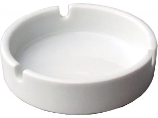 Papillon cendrier blanc empilable D89xH30mm