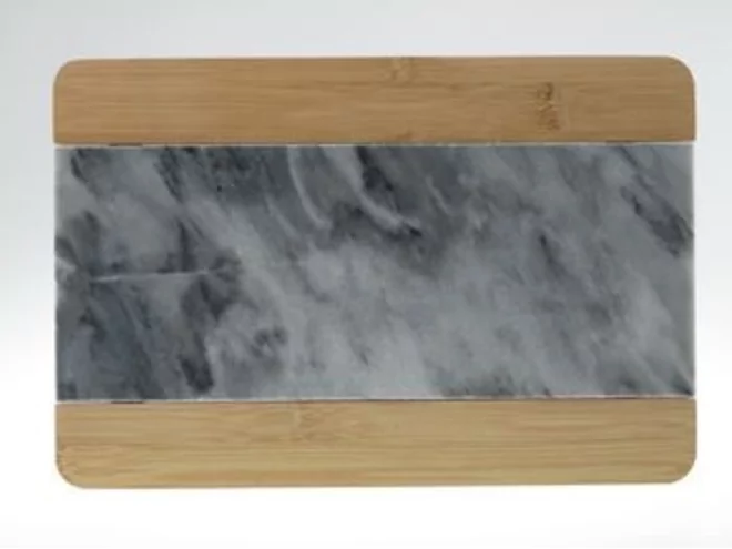 Planche à présentation bois/marbre gris 350x250mm