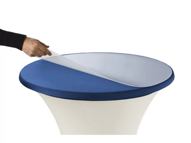 Protection pvc pour table recption