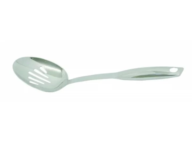 Dienlepel Basic perfo inox L320xB66mm
