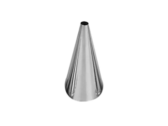 Spuitje inox glad 18mm