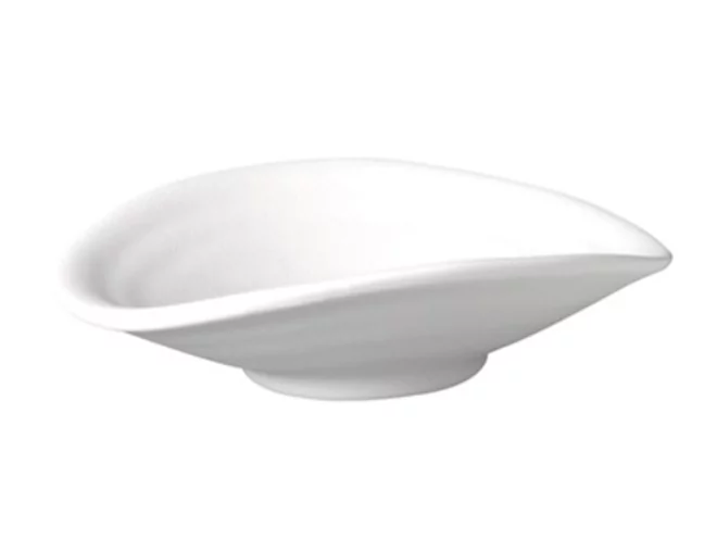 ZEN Melamine oval bowl 130x110mm-H35mm-100ml white