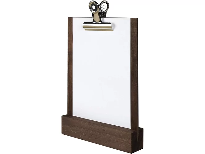 Menustaander met clip B182xH230mm