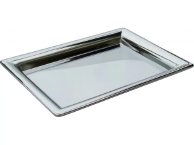 Koffieplateau uni inox 18/0 L280xB203mm