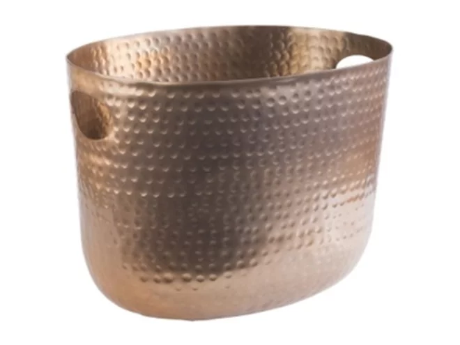 Champagne emmer koper hammered L300xB235xH230mm 7L