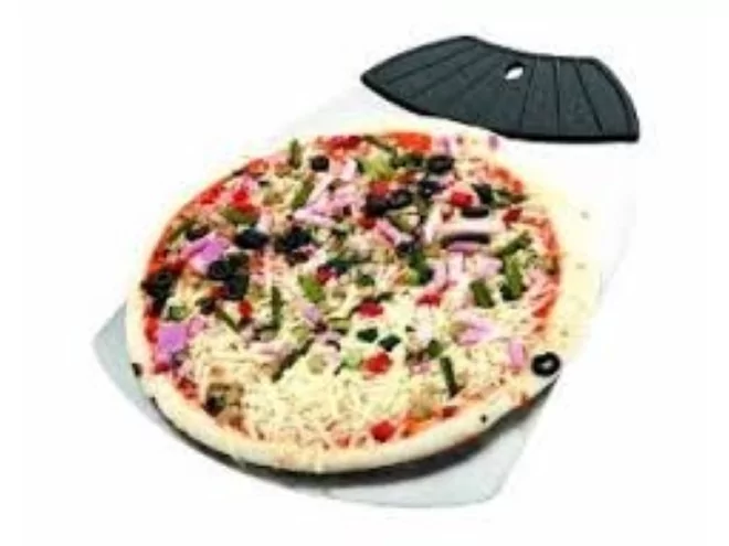 Pizza oven peel perfo s/s with plastic handle 250x360mm