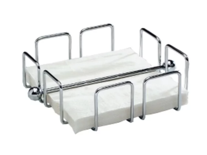 Porte serviette metal chromé - 190x190x65mm