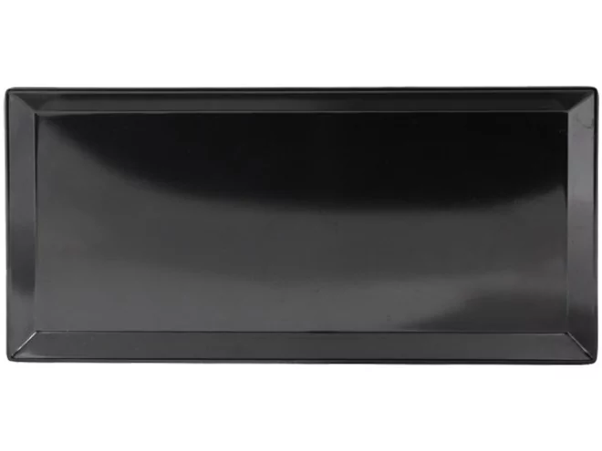 Papillon Rectangular tray black melamine 350x170-H20mm