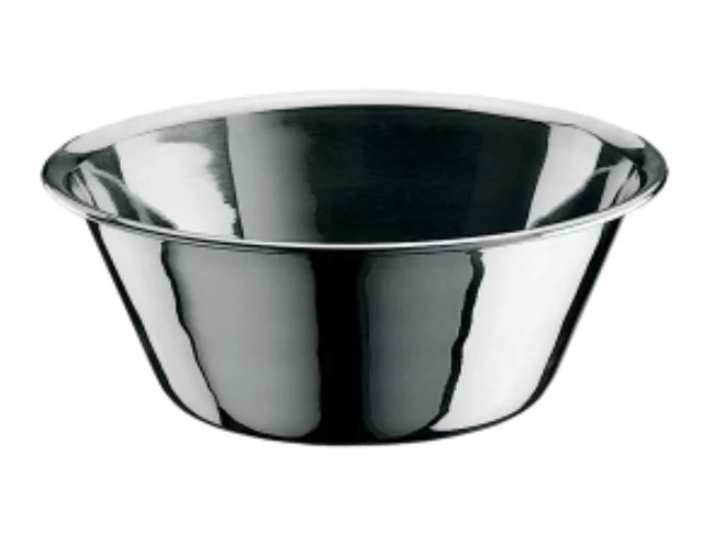 Cul de poule fond plat inox Ø360-H135mm - 7.00L