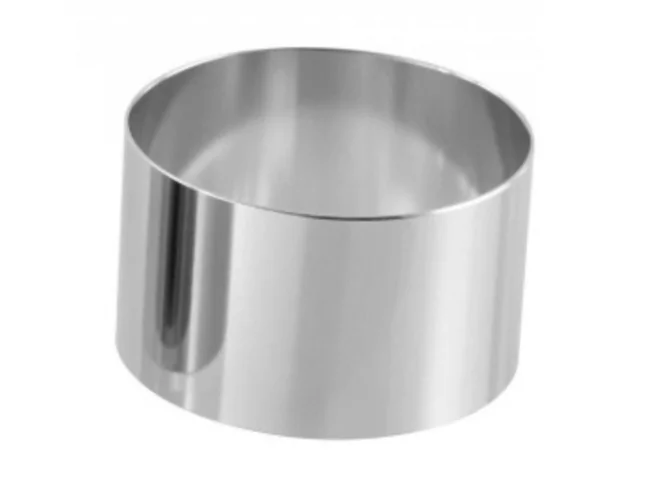 Garneerring inox 18/10 D80xH45mm per stuk