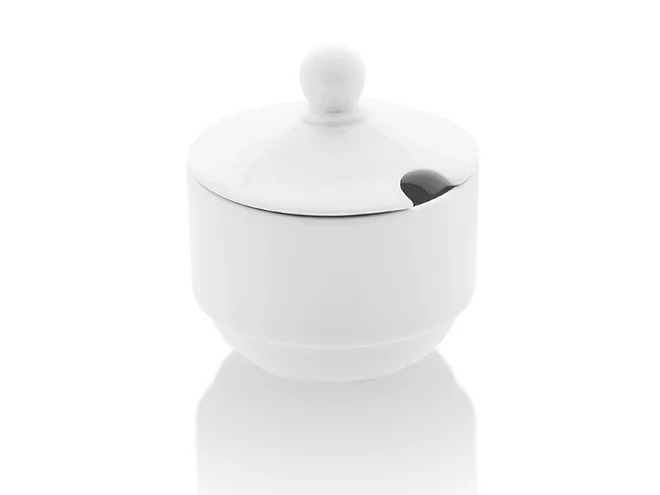 Delta/Ent Mosterdpotje met deksel D60xH67mm 70ml