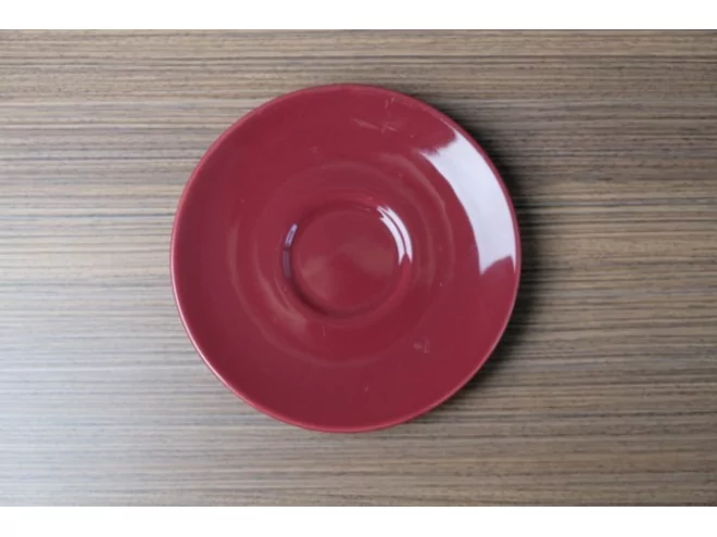 Apple soustasse D130mm pour tasse a cafe/cappuccino rouge