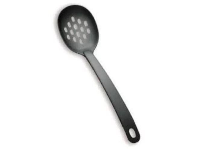 Black nylon perforated spoon 305mm